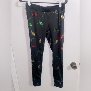 Christmas lights leggings XS Tipsy Elves